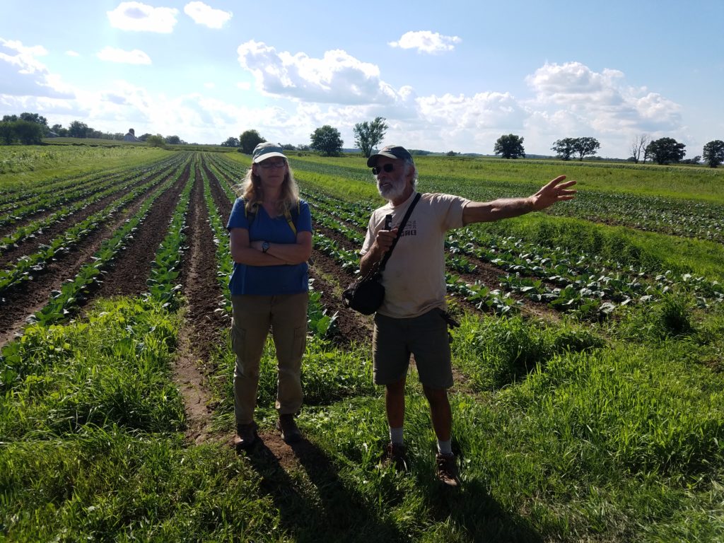 Beth Kazmar and Steve Pincus of Tipi Produce tell NSAC members about their organic produce operation. Photo credit: Reana Kovalcik.